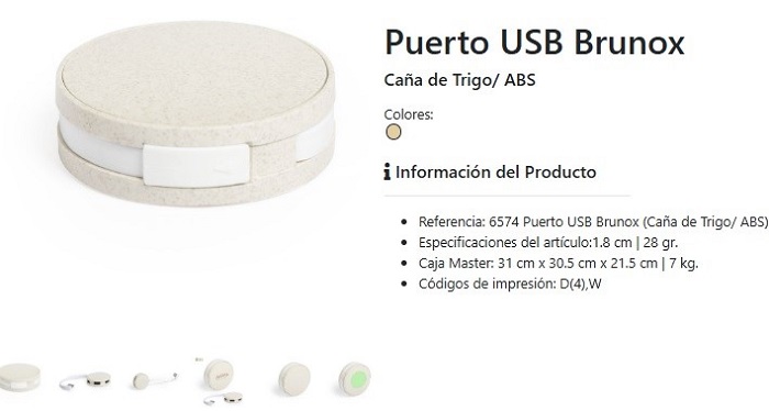 Puertos USB promocionales