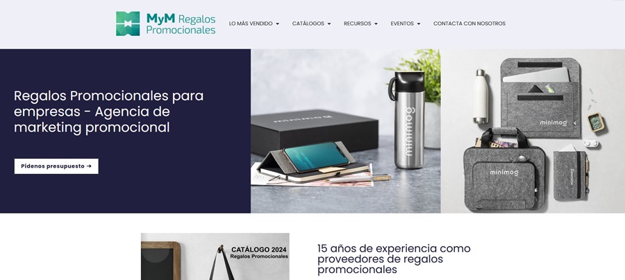 Web MyM Regalos Promocionales