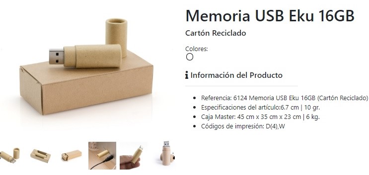 Pendrive ecológicos personalizados