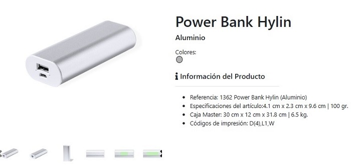 Power banks personalizados