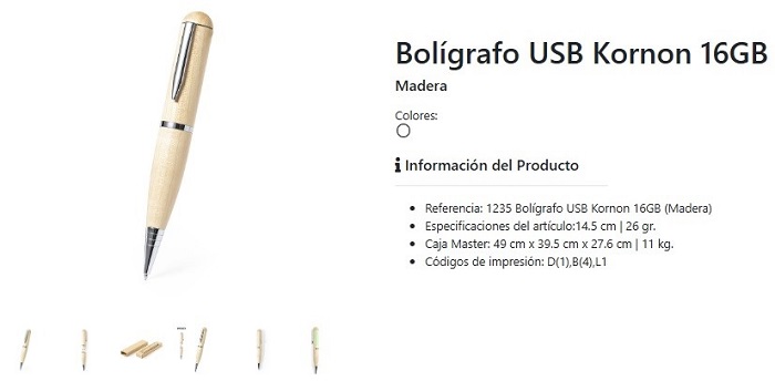 Bolígrafos USB Personalizados