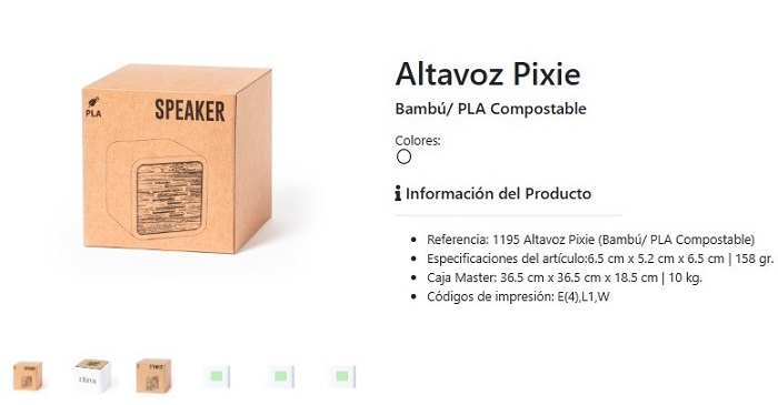 Altavoces USB ecológicos