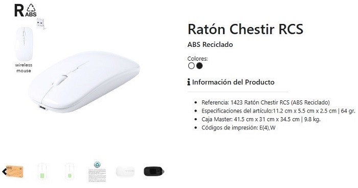 Ratón USB ecológico