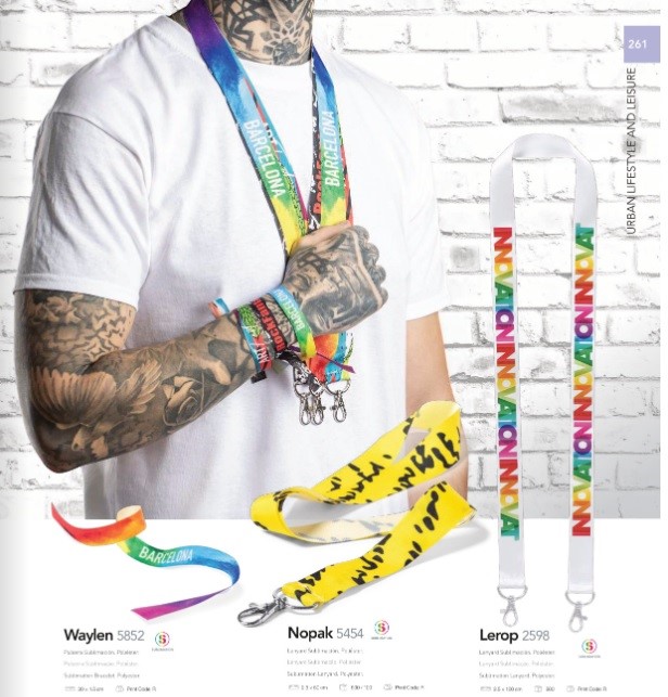 Lanyards sublimados o serigrafiados